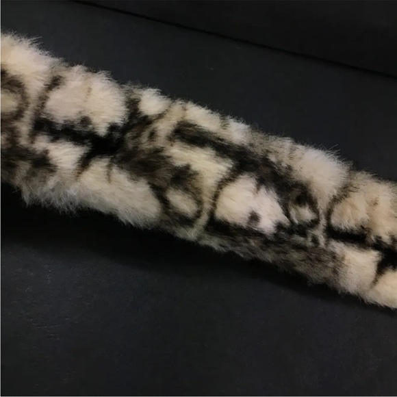 Christian Dior Monogram Trotter Fur Slap Cuff Bracelet - includes COA - Picture 8 of 9